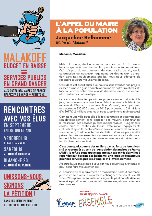 Lettre d'information Malakoff - Septembre 2015